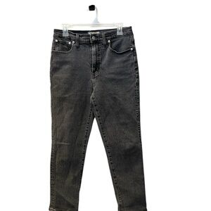 MADEWELL The Perfect Vintage Black Wash Straight Leg Denim Jean